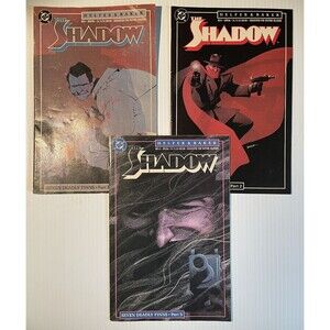 The Shadow Seven Deadly Finns Pt.1, 2, & 5 No.8, 9, & 12 (1988) DC Comics
